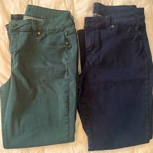2 pair of stretch jeggings